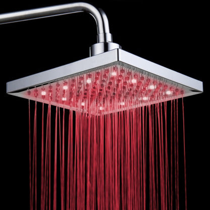 8" LED shower without batteries 