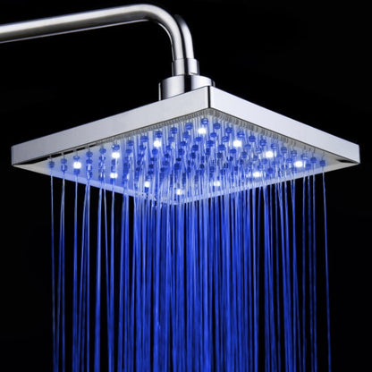 8" LED shower without batteries 