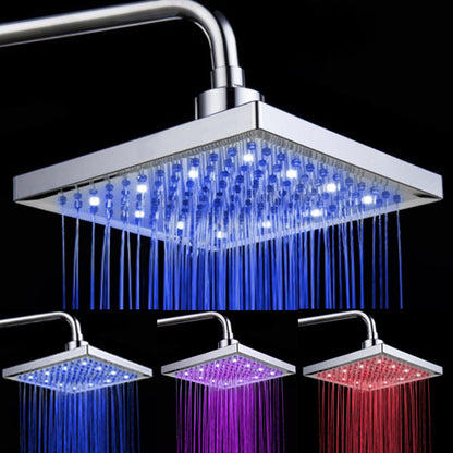 8" LED shower without batteries 